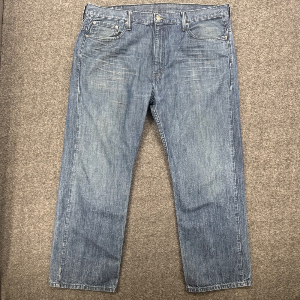 Levis 569 Loose Straight Jeans Mens 38 Medium Wash Blue Denim Rugged Relaxed